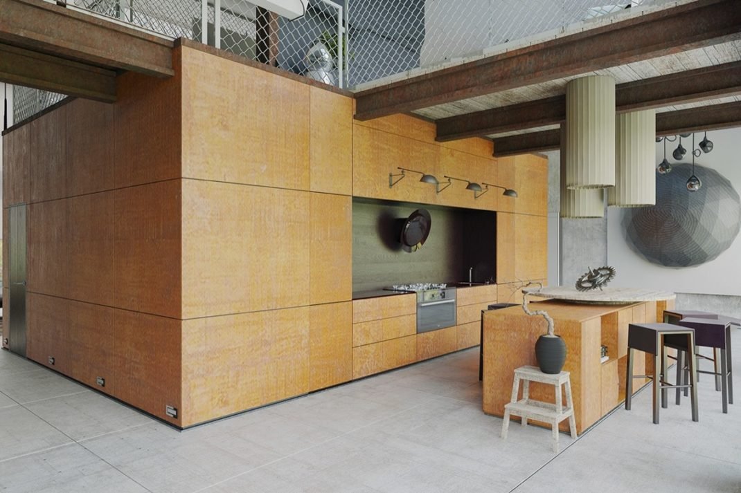 Des cuisines industrielles avec une touche de métal Des cuisines industrielles avec une touche de métal