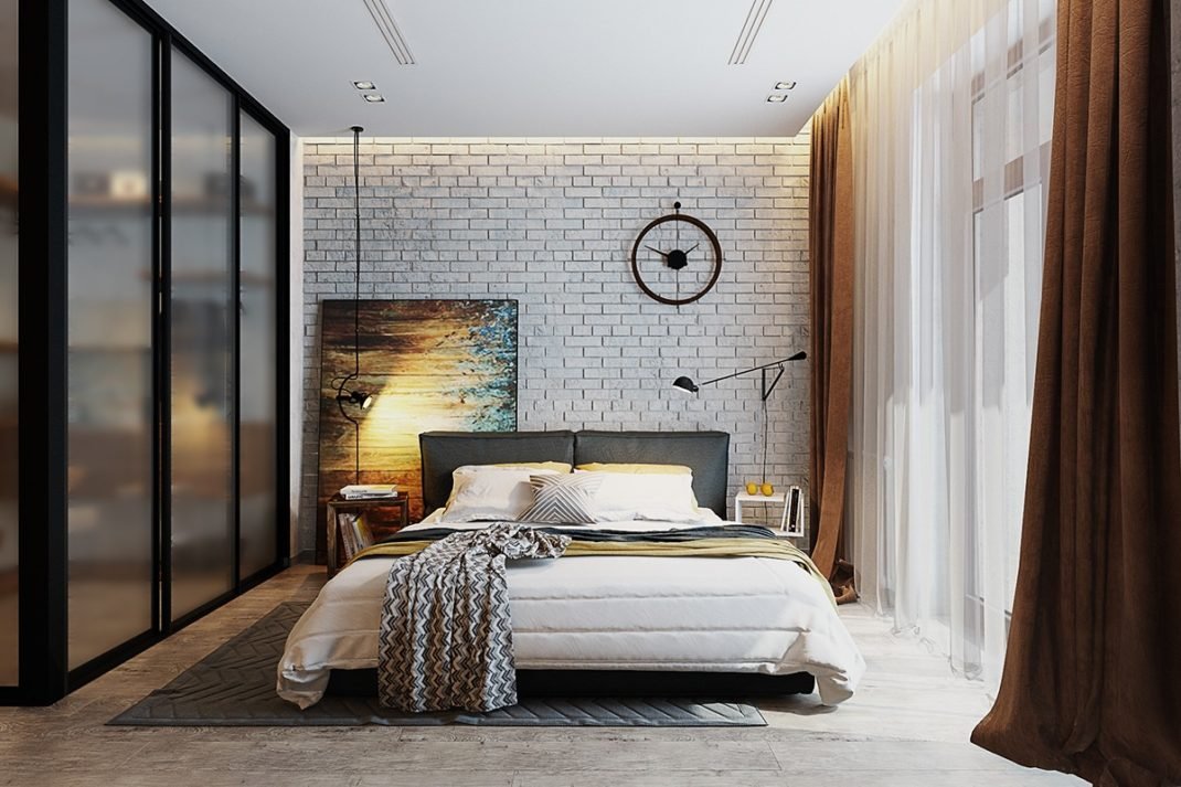 La brique peut a elle seule être la déco d'une chambre et de ses murs La brique peut a elle seule être la déco d'une chambre et de ses murs