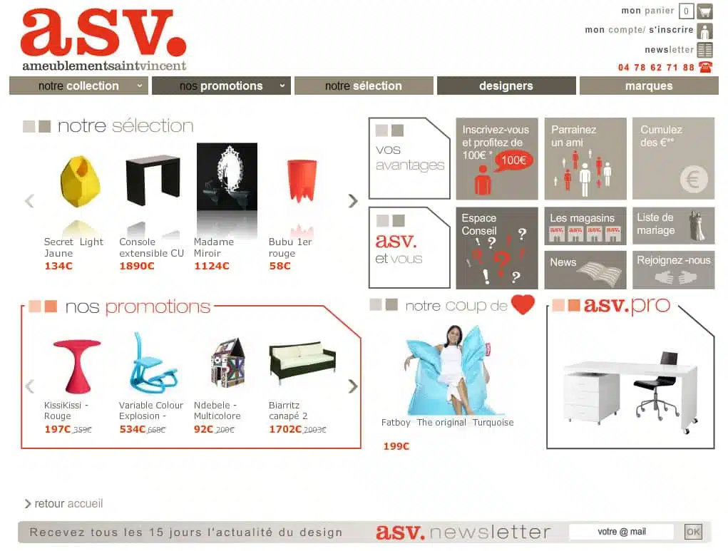 Boutiques déco généralistes - ASV Mobilier