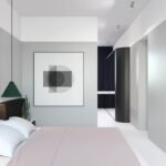 Une déco blanche jusque dans la chambre