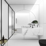 Une déco blanche jusque dans la chambre