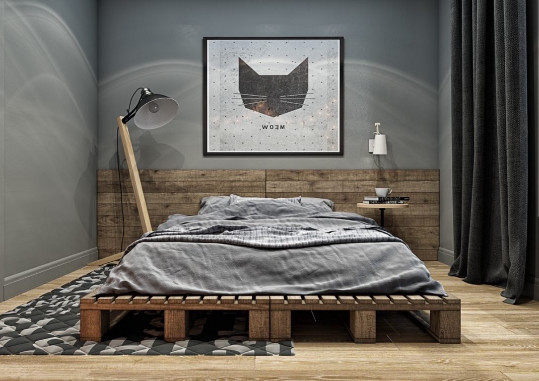 Une chambre à la décoration industrielle doit avec des textures Une chambre à la décoration industrielle doit avec des textures