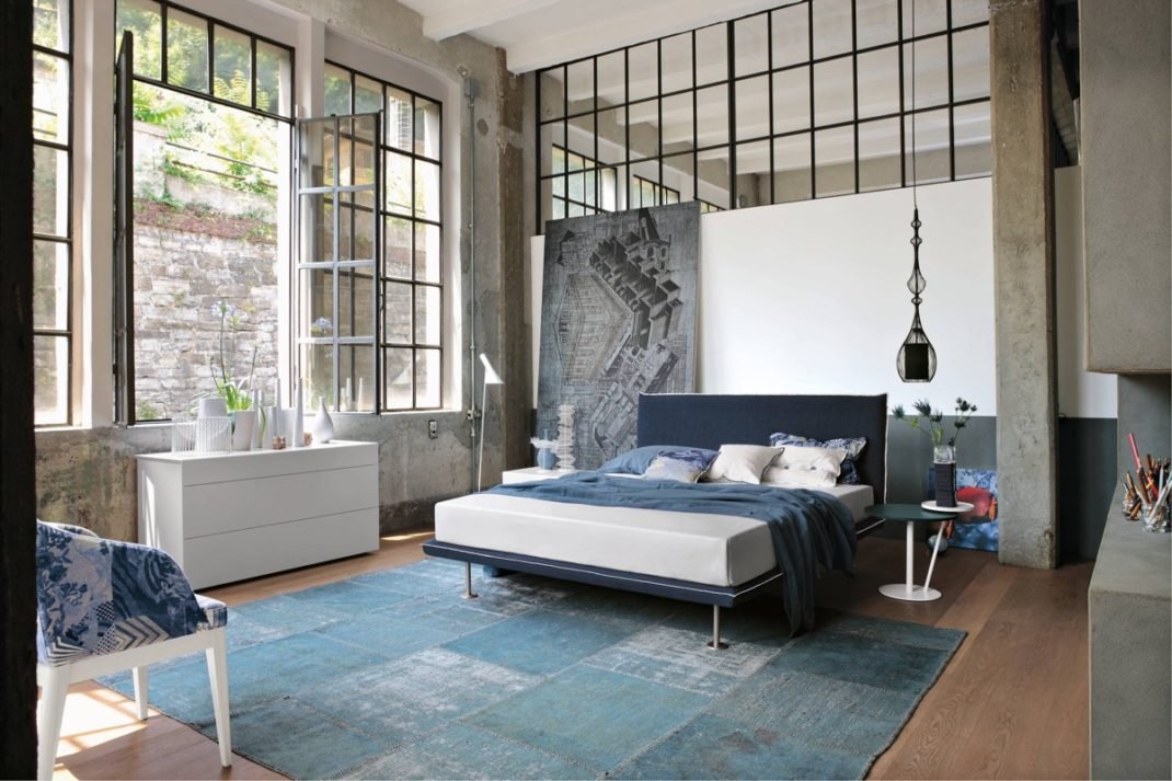 Une chambre à la décoration industrielle doit avec des textures Une chambre à la décoration industrielle doit avec des textures