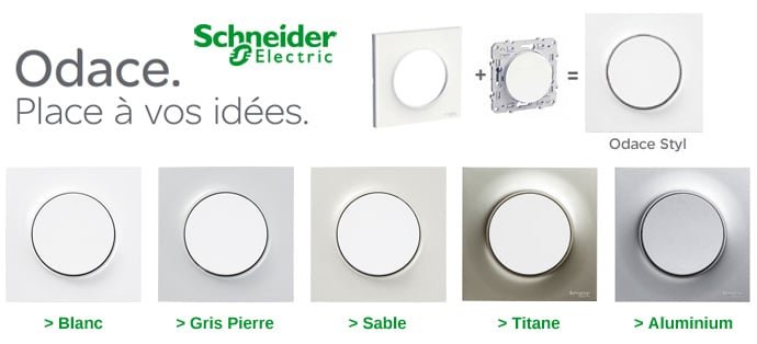 Odace - Une gamme de prises et interrupteurs design signée Schneider Electric