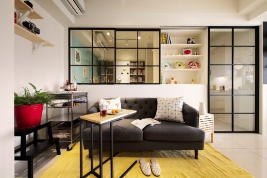 A Lentil Design rénove un petit appartement de moins de 50 mètres carrés