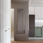 Les couleurs neutres font de cet appartement une oasis de tranquillité