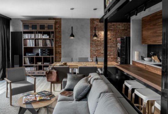 Murs de briques et poutres métalliques deux atouts charme pour votre intérieur