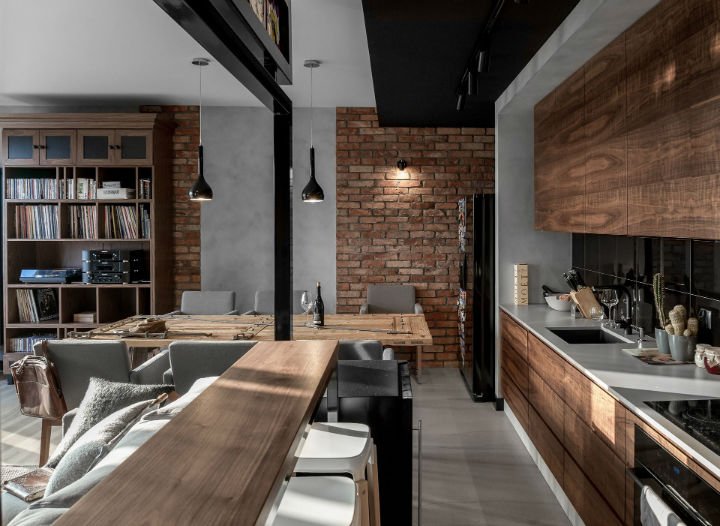 Murs de briques et poutres métalliques deux atouts charme pour votre intérieur
