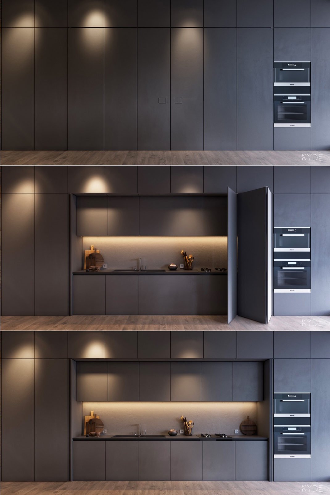 50 merveilleuses cuisines agencées sur un mur