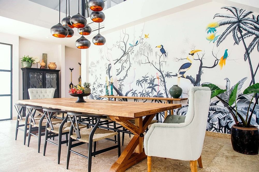 Papier peint tropical il n’y a pas que les motifs feuillus pour votre décoration murale Papier peint tropical il n’y a pas que les motifs feuillus pour votre décoration murale