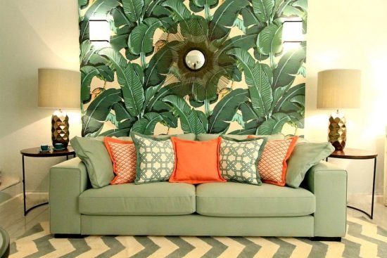 Papier peint tropical 25 manières tendances d'ajouter de verdure et de la couleur