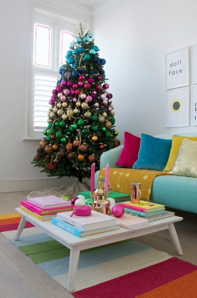 Décorations de sapins de Noël Rainbow Christmas