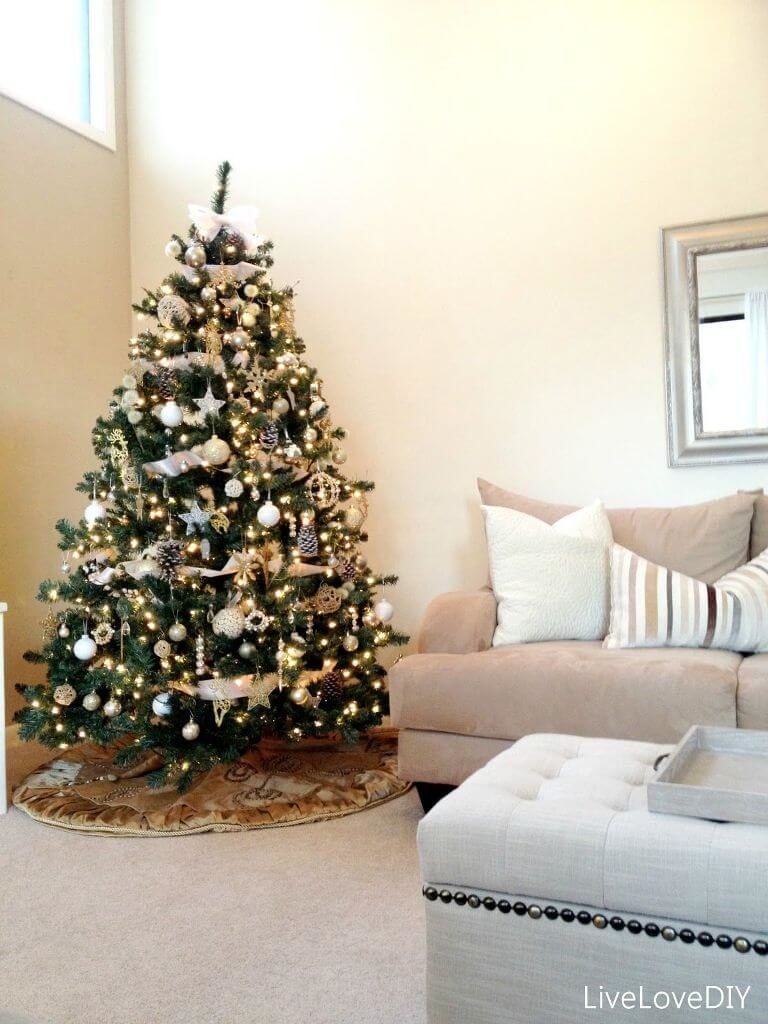 Décorations de sapins de Noël contemporain