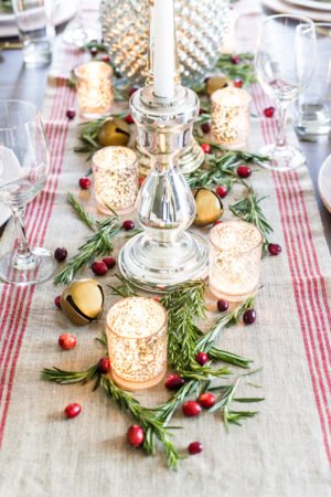 Centres de table de Noël : verre au mercure