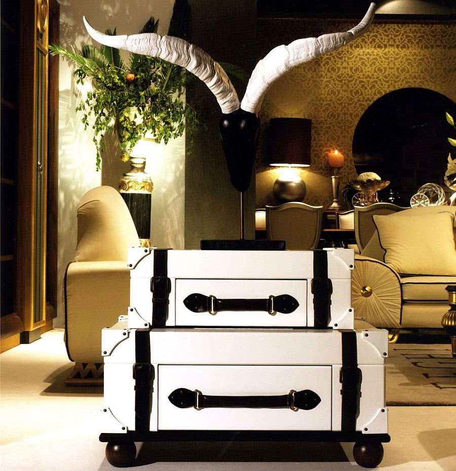 Tables basses valise et coffre 25 idées déco qui associent le vintage à la vivacité 11 Tables basses valise et coffre 25 idées déco qui associent le vintage à la vivacité 11