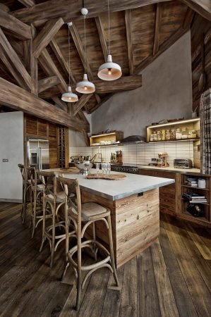 Dernières tendances de cuisine le bois de récupération