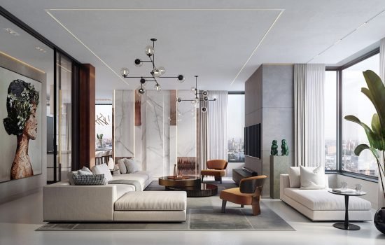 Spotless Agency dévoile un appartement espiègle aux accents de cuivre