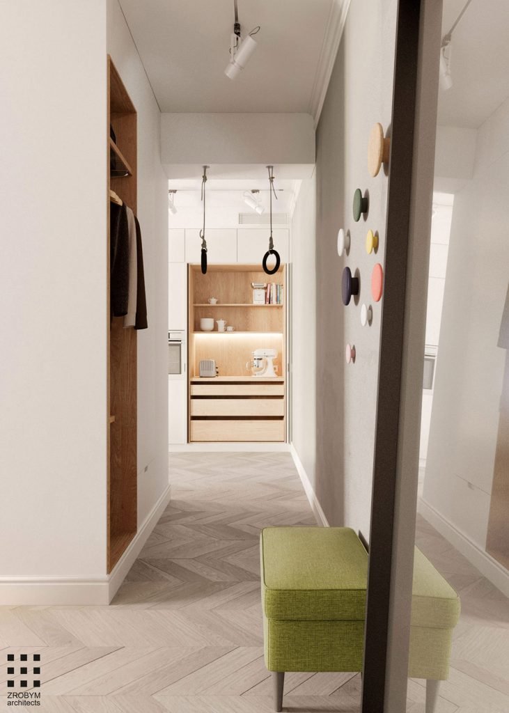 Une maison monochrome couloir et chambre Une maison monochrome couloir et chambre