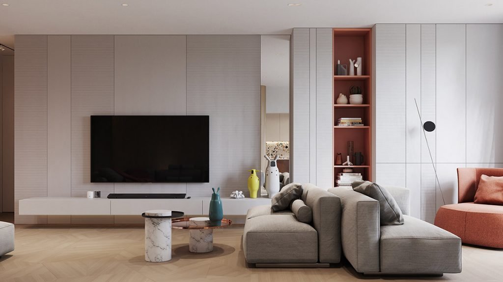 Un intérieur rétro moderne rempli d'idées de conception originales 1
