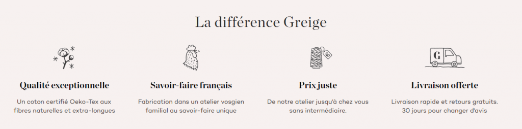 avantages greige
