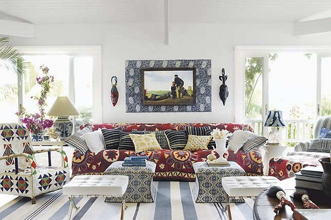 Le style éclectique vous permet de jouer avec les motifs Le style éclectique vous permet de jouer avec les motifs
