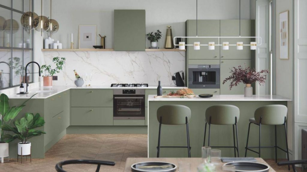 Le vert fait bien évidement parti des couleurs de cuisine pour 2022 Le vert fait bien évidement parti des couleurs de cuisine pour 2022