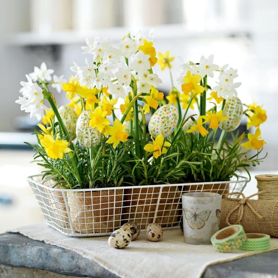Idées de décoration de Pâques avec des fleurs printanières odorantes