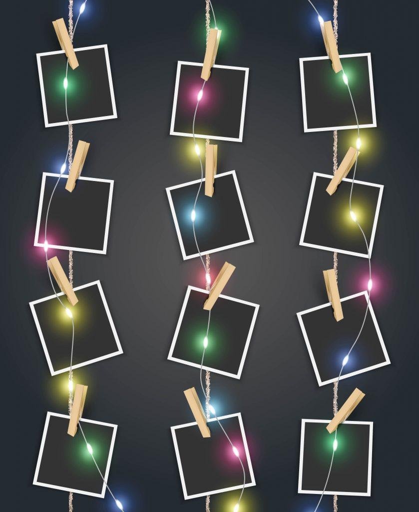 Pinces à linge et lumières de fée Pinces à linge et lumières de fée