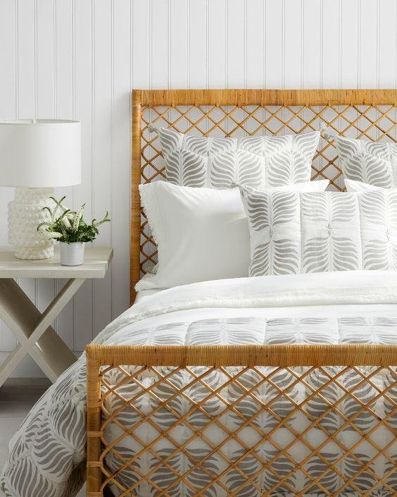 lit en rotin de style vintage lit en rotin de style vintage