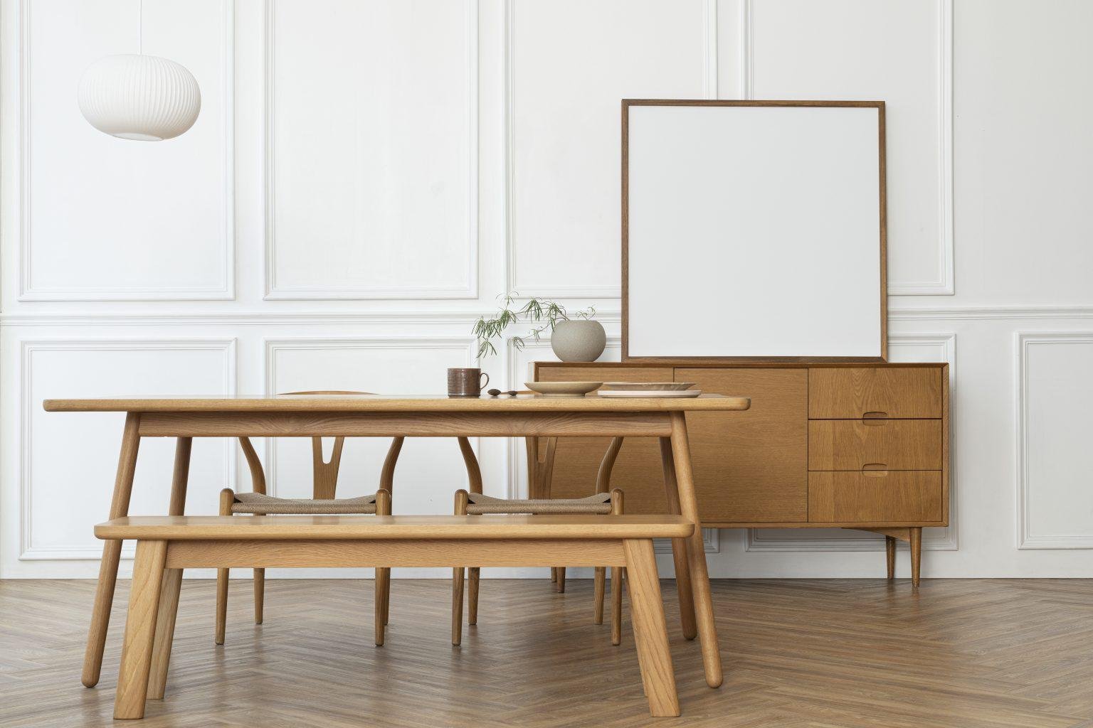 Des bancs de salle à manger autour de votre table extensible