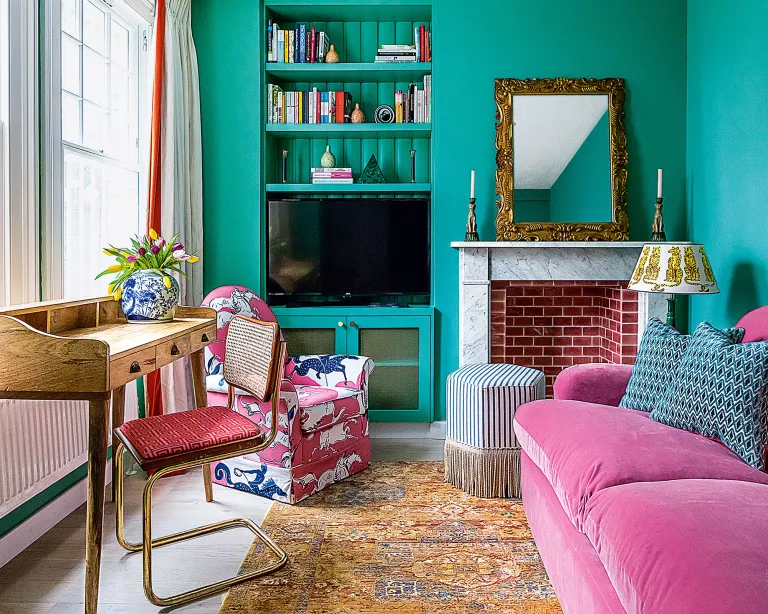 Peignez votre meuble TV de la même couleur que votre mur Peignez votre meuble TV de la même couleur que votre mur