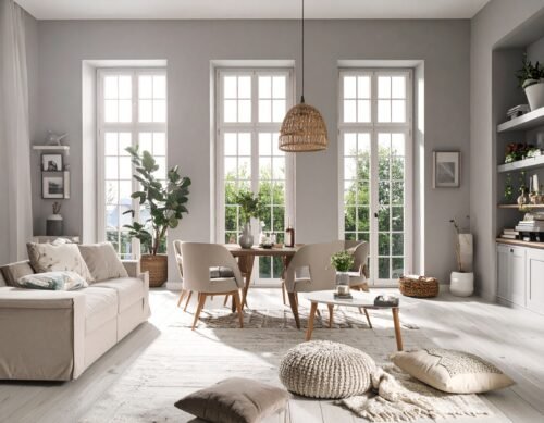 Visite d’une maison monochrome pleine de surprises avec une pièce secrète