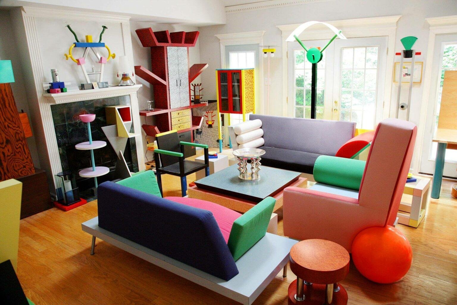 Style Memphis faire revivre le chic rétro dans la décoration intérieure contemporaine