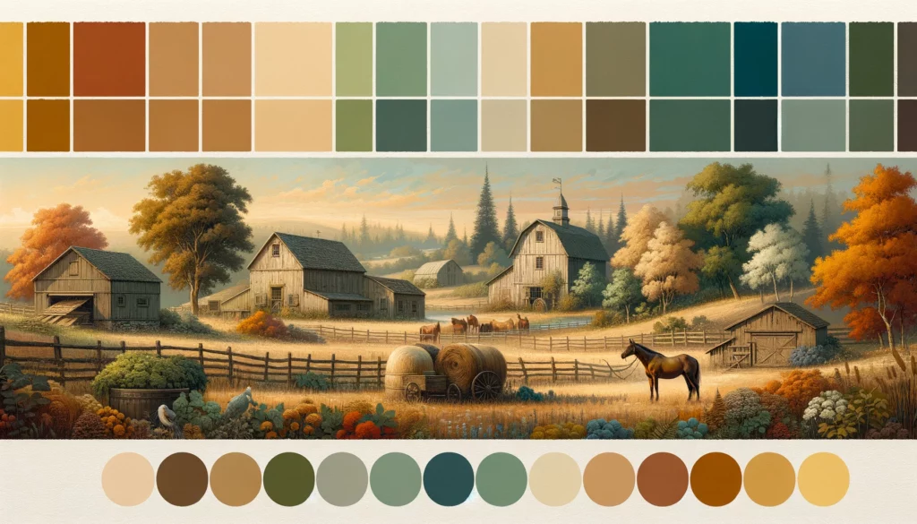 Quelles sont les couleurs champêtres