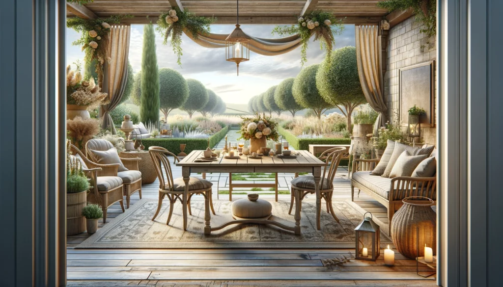 style champêtre chic pour votre extérieur