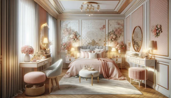 Papier peint pour une chambre féminine