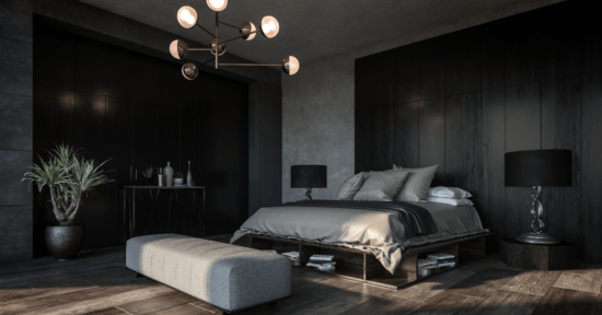 Créer un cocon douillet avec des idées de chambres noires pour un sommeil réparateur