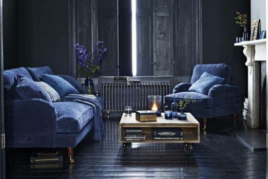 Indigo dans différents styles de design