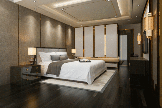 Lumières tamisées des appliques murales pour favoriser le sommeil et la détente