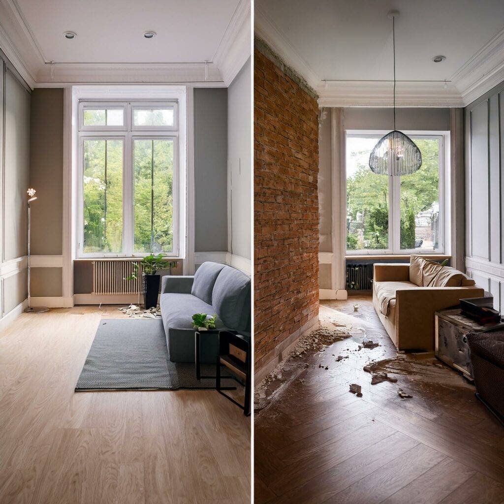 Agrandissement d'un salon par suppression d'une cloison : travaux à déclarer à l'assurance habitation