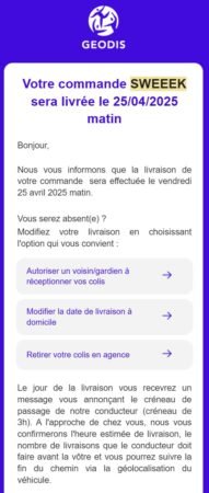 Quels sont les délais de livraison sweeek