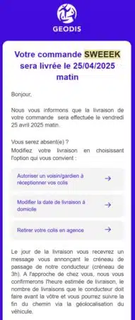 Quels sont les délais de livraison sweeek