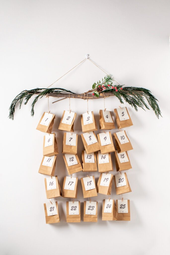 Calendrier de l'avent DIY Scandinave
