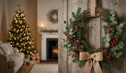 Arrêtez de payer 80€ en magasin voici comment faire une couronne de Noël sublime pour 15€