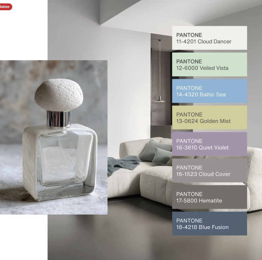 palette de couleurs Light & Shadow pantone