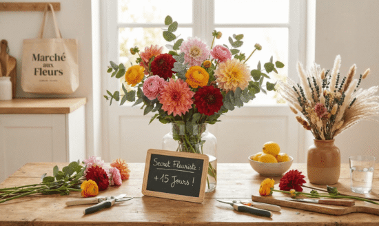 Le secret des fleuristes pour que vos bouquets tiennent 15 jours (et pas 3)