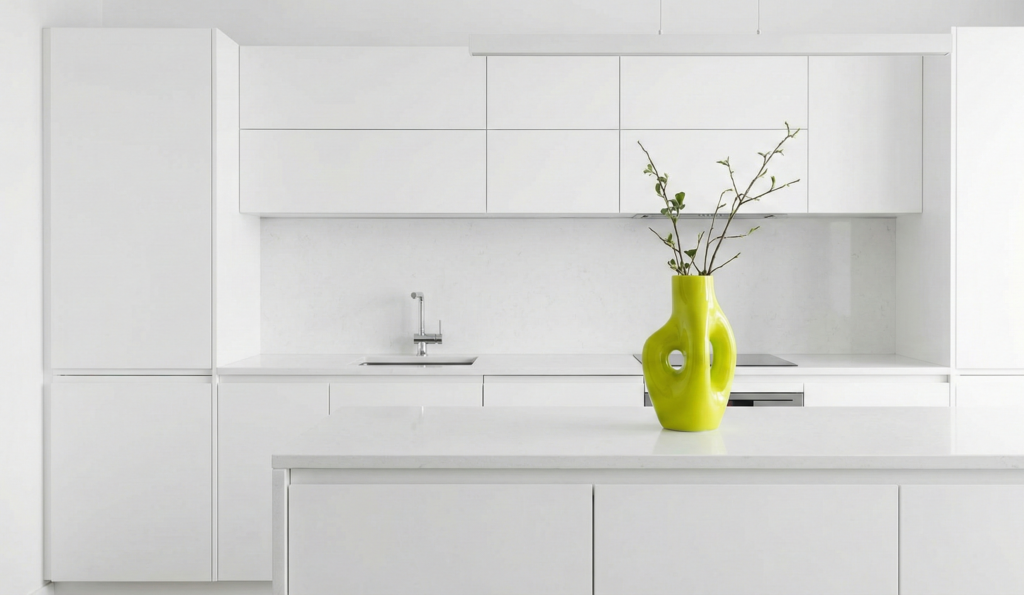Vase couleur Wasabi en Micro-Touche Vase couleur Wasabi en Micro-Touche