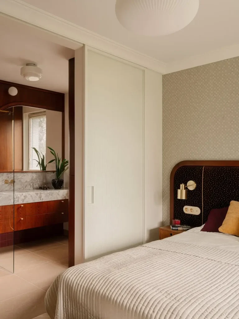 chambre ambiance douce calme et légèrement intime