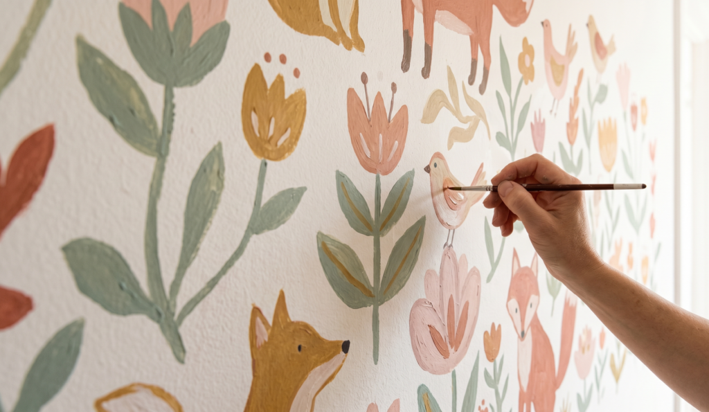 fresque déco inspirée par la nature fresque déco inspirée par la nature