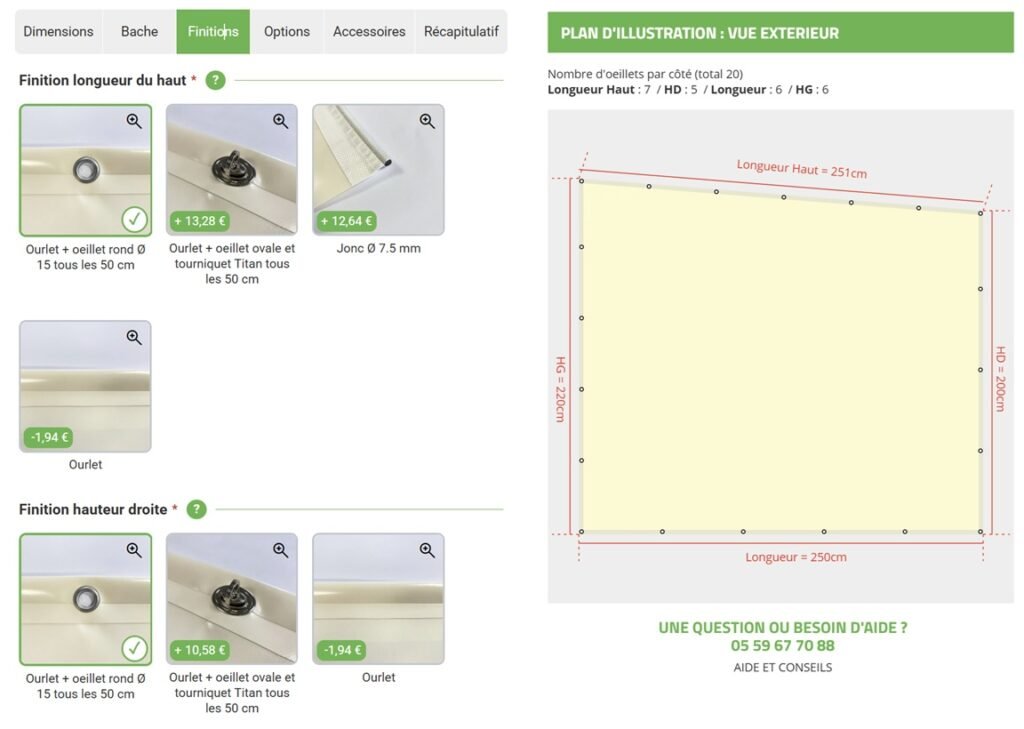 création bache sur mesure accessoires création bache sur mesure accessoires